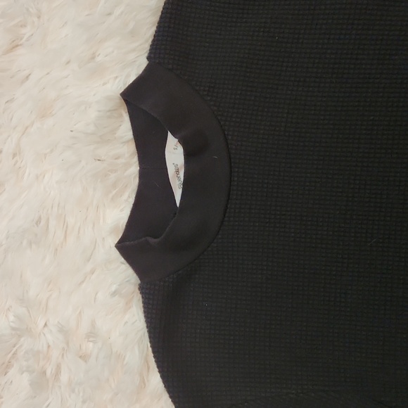 Bluenotes black waffle knit crop top - Picture 2 of 7